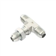 JIC Bulkhead Union Branch Tee مع Locknut